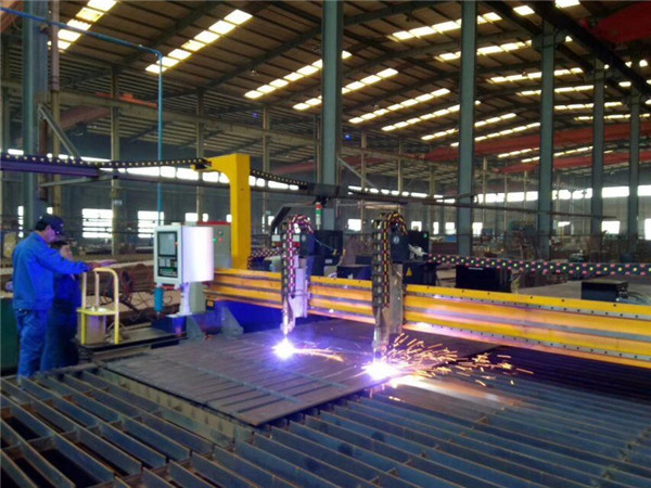 stærk aluminium, cross beam gantry cnc plasma skære skære maskine med CE / ISO